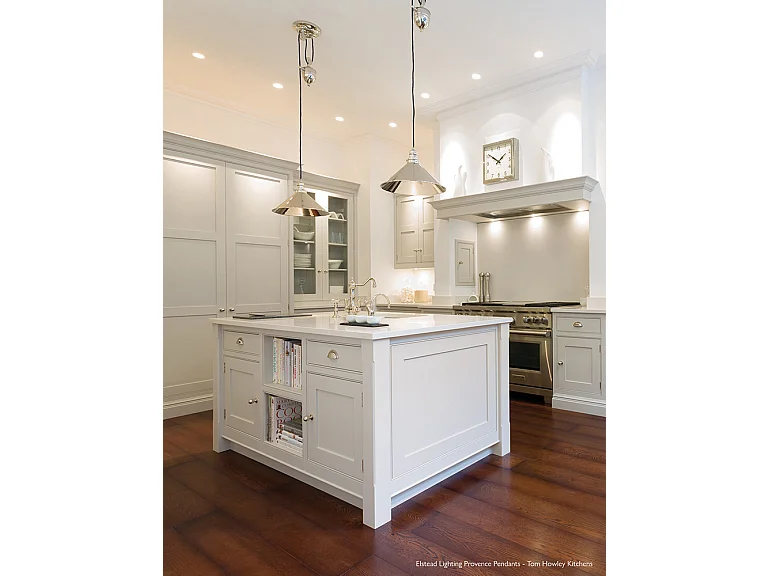 Elstead Provence - 1 licht Dome Deckenanhänger aus poliertem Nickel, E27