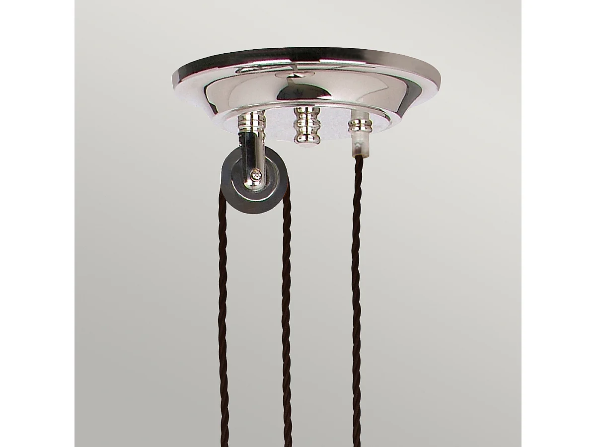 Elstead Provence - 1 licht Dome Deckenanhänger aus poliertem Nickel, E27