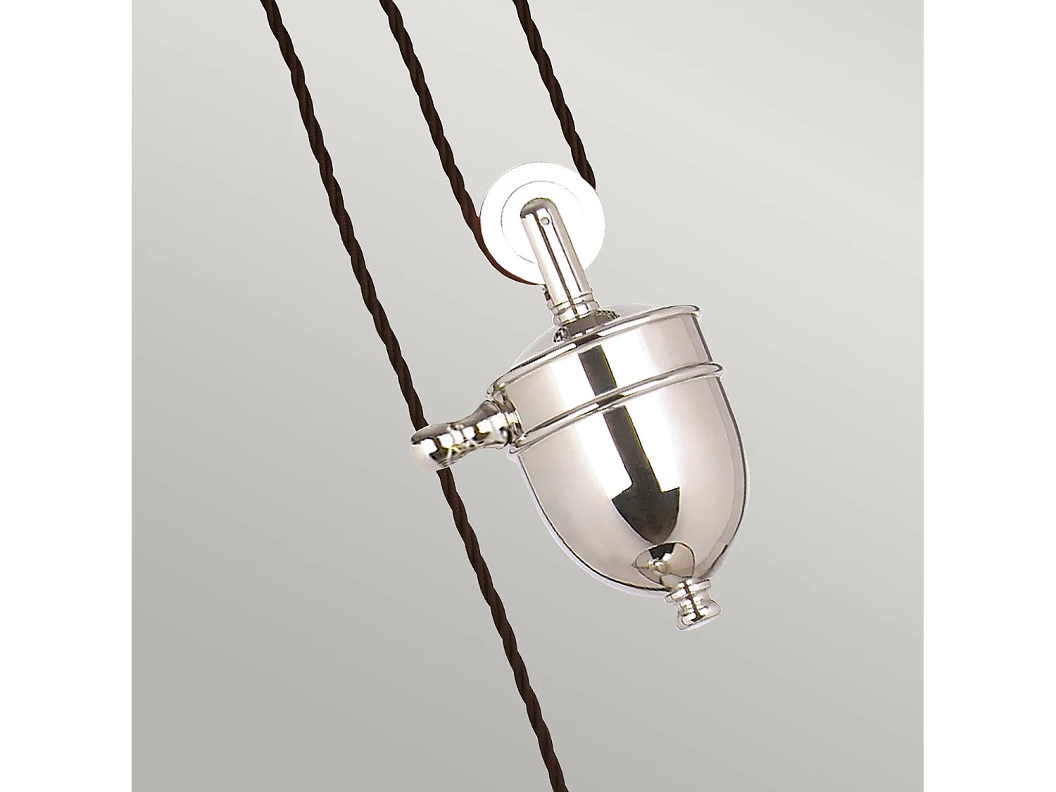 Elstead Provence - 1 licht Dome Deckenanhänger aus poliertem Nickel, E27