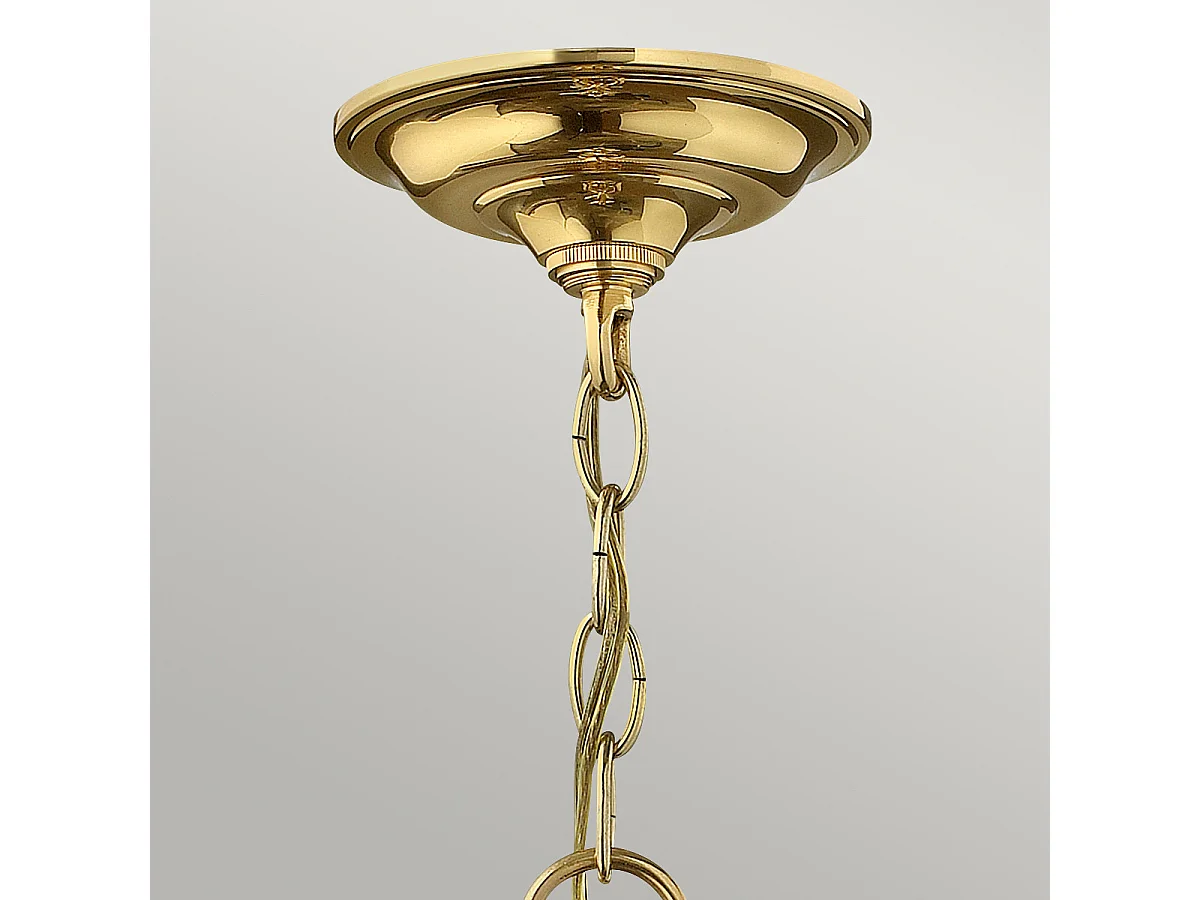 Elstead Gentry - Lanterna da soffitto a 4 luci media in ottone lucido, attacco E14