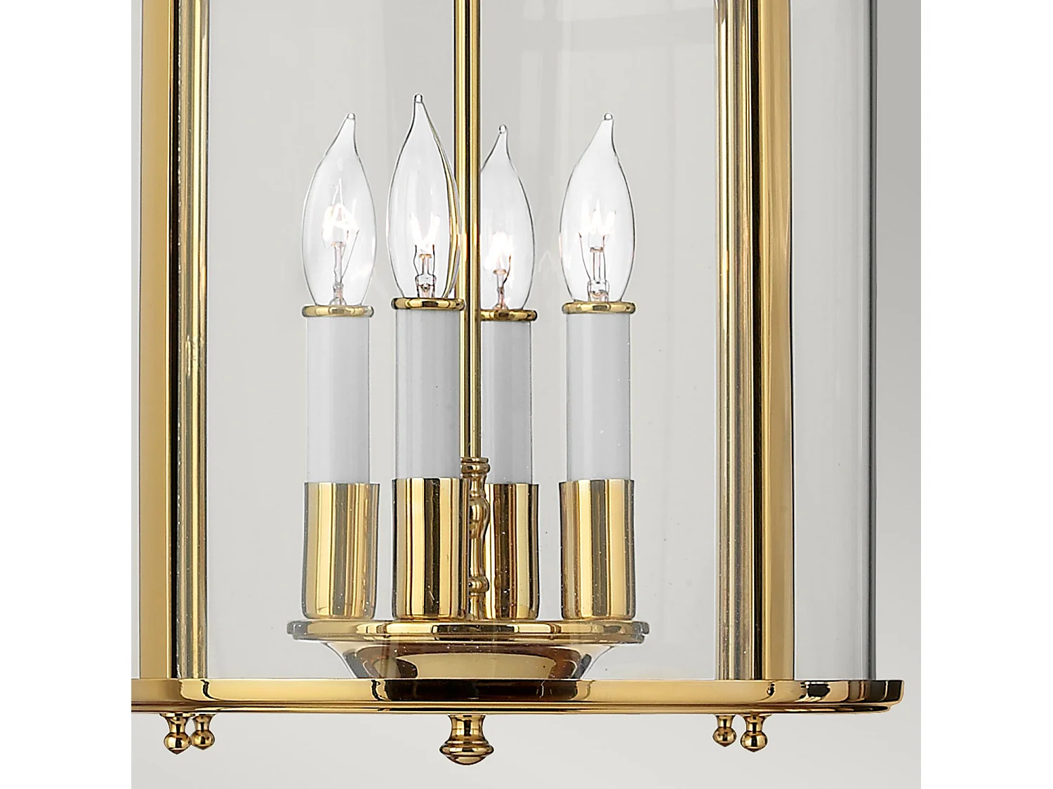 Elstead Gentry - Lanterna da soffitto a 4 luci media in ottone lucido, attacco E14