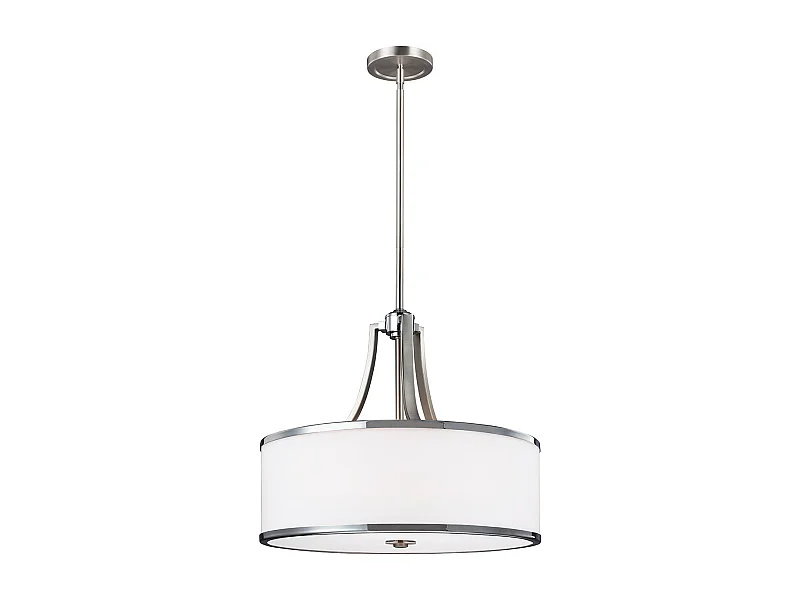 Elstead Prospect Park 4 ljus rund takhänge satin nickel, krom, E27