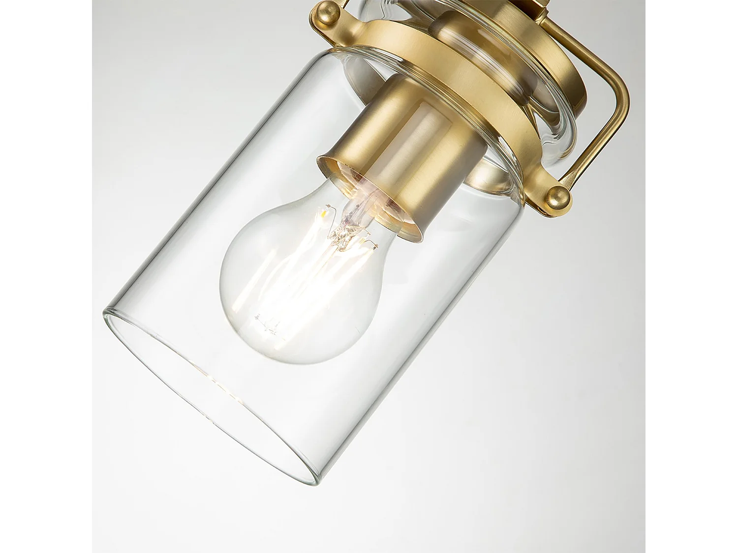 Elstead Kichler Brinley Dome Pendelleuchte aus gebürstetem Messing