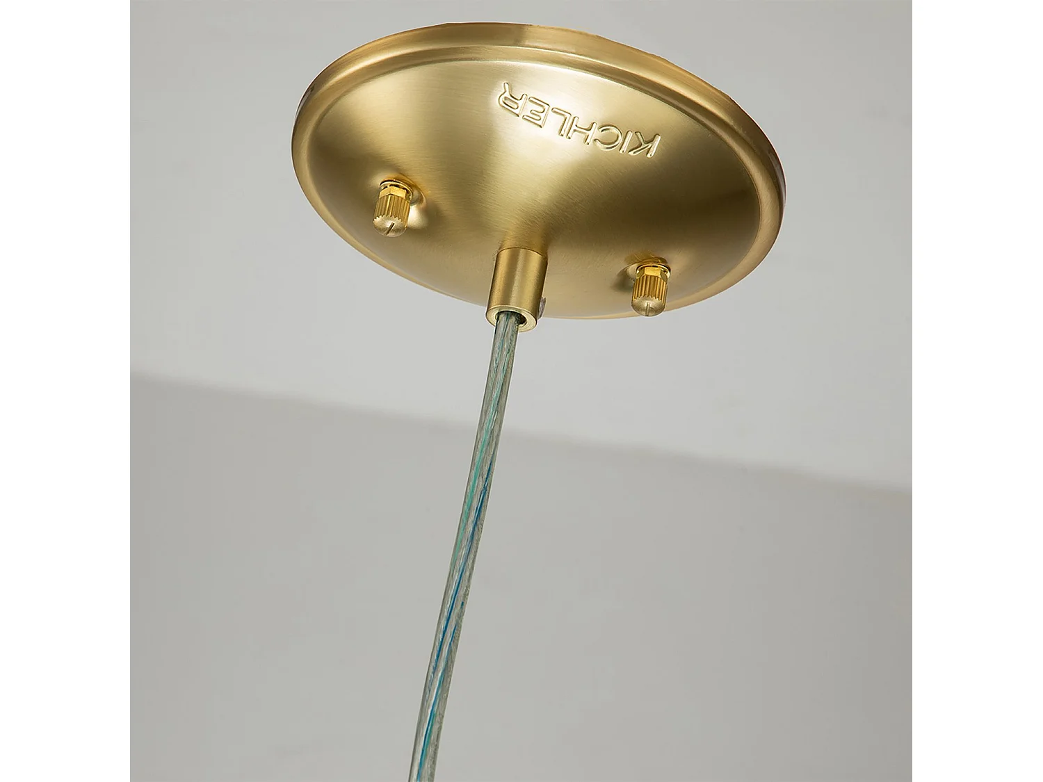 Elstead Kichler Brinley Dome Suspension Plafonnier Laiton Brossé