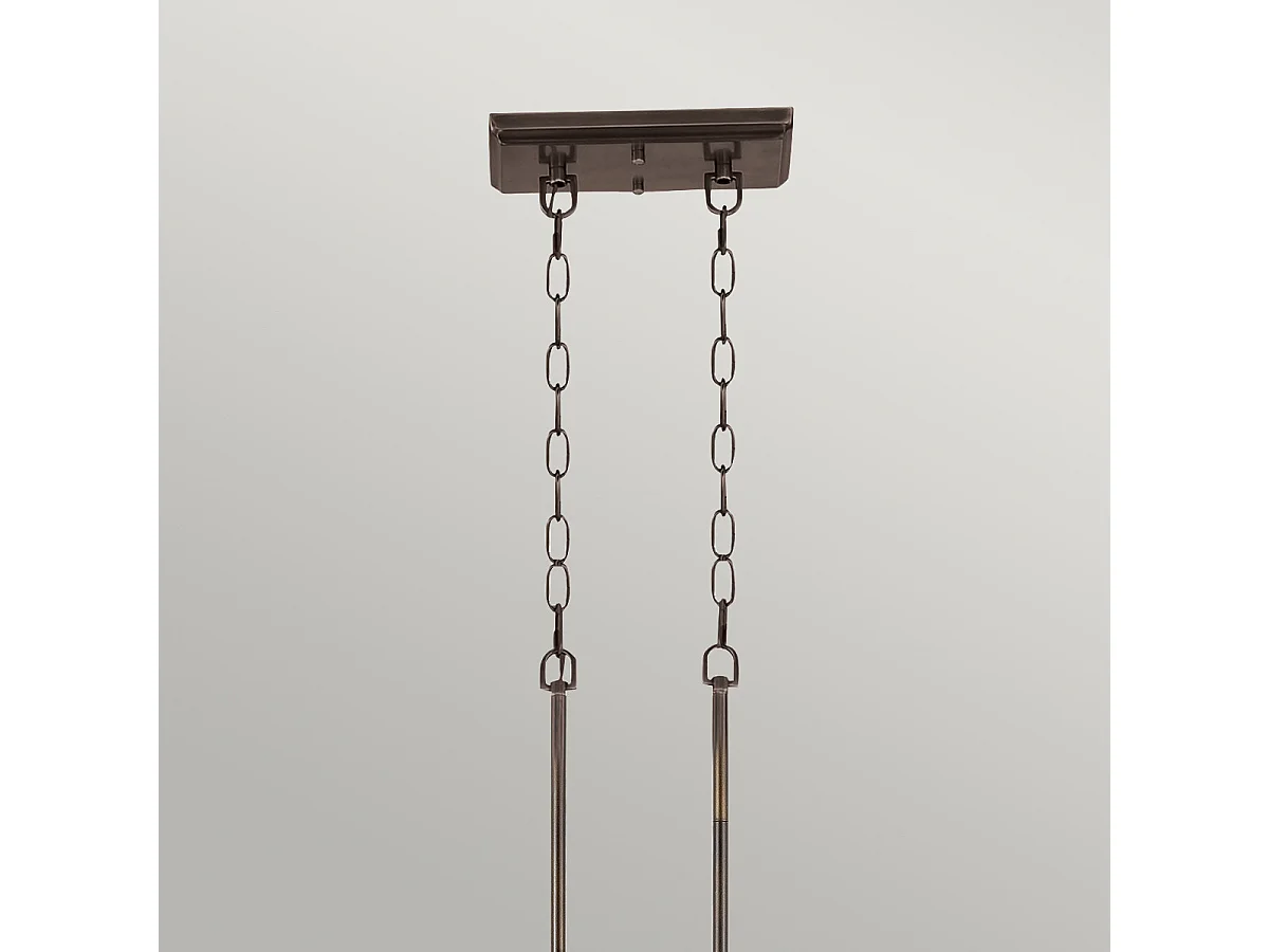 Elstead Emery - 3 licht Pendant Bar Kronleuchter licht Palladian Bronze, E27