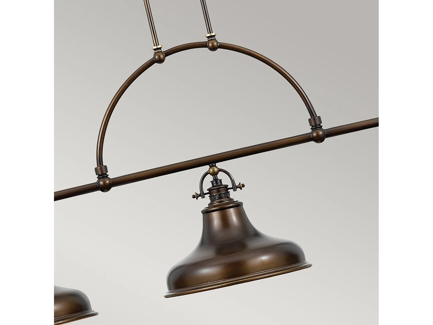 Elstead Emery - 3 licht Pendant Bar Kronleuchter licht Palladian Bronze, E27