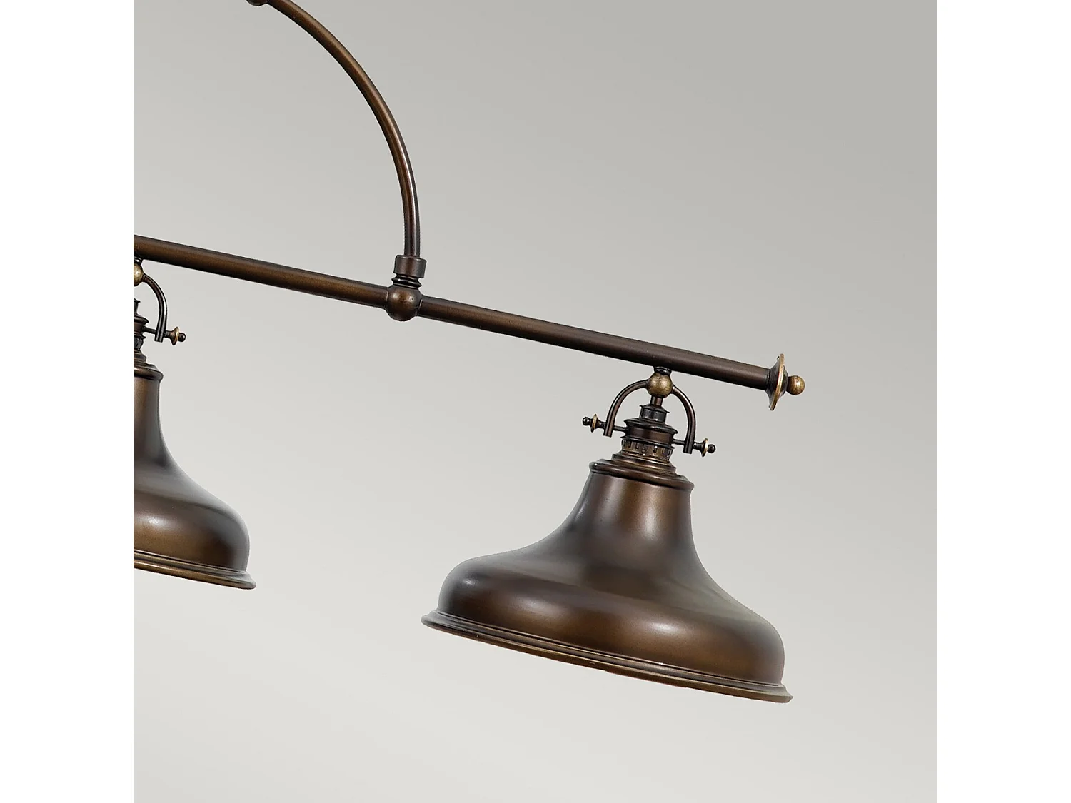 Elstead Emery - 3 licht Pendant Bar Kronleuchter licht Palladian Bronze, E27