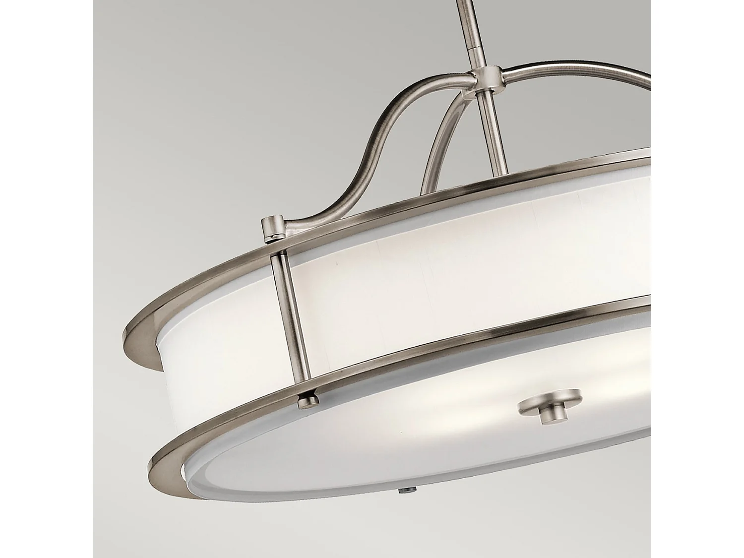 Elstead Emory - Lampadario a sospensione rotondo a 4 luci semi-filo in peltro, E27