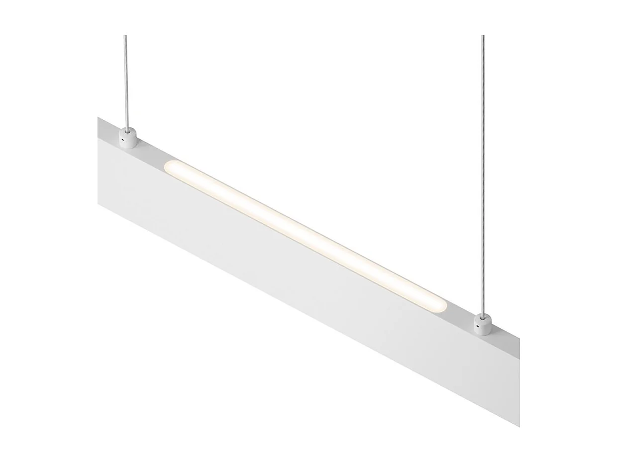 Step Integrierte lineare LED-Deckenpendelleuchte Weiß