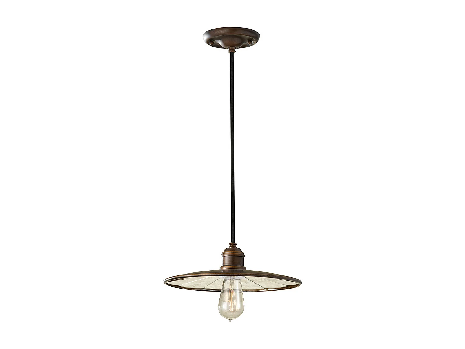 Elstead Urban Renewal - 1 licht Dome Deckenanhänger Bronze, E27