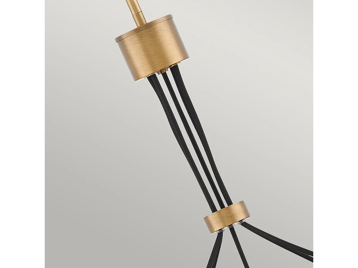 Ensemble Hinkley Fredrick Ramond 5-Licht-Anhänger aus gebürsteter Bronze