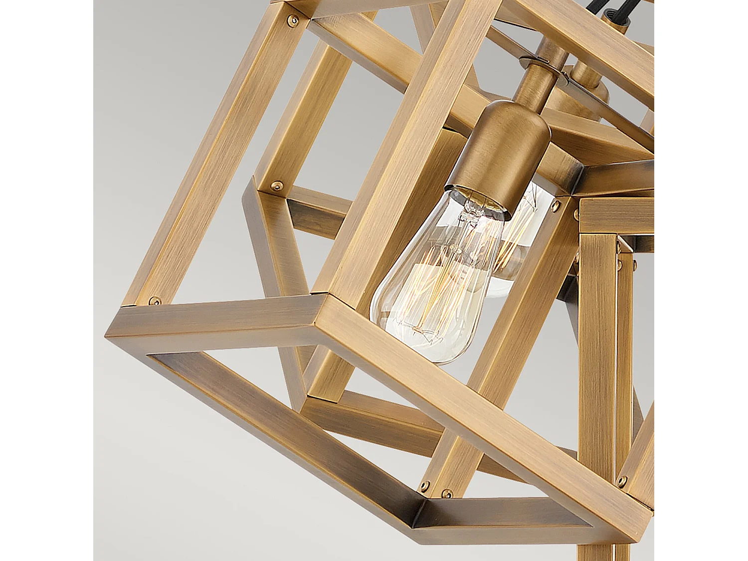 Ensemble Hinkley Fredrick Ramond 5-Licht-Anhänger aus gebürsteter Bronze