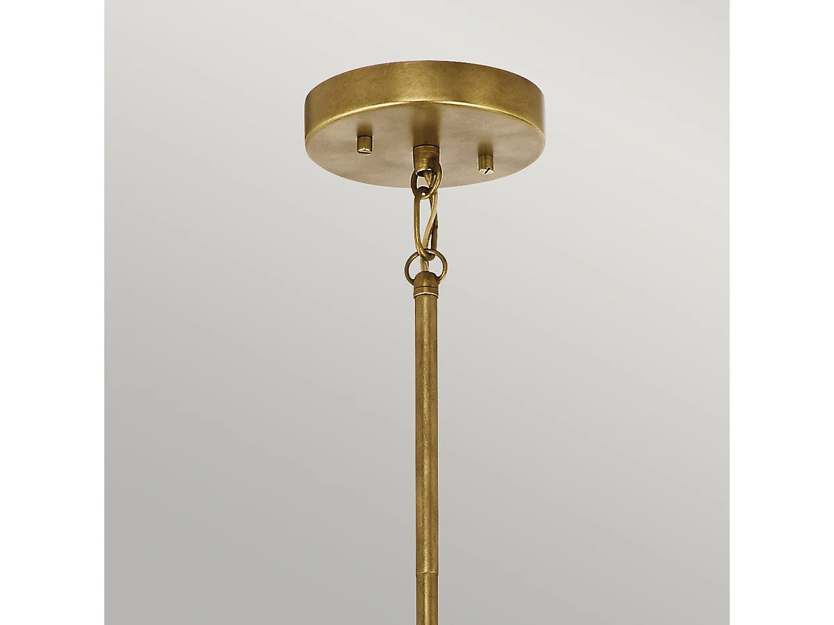 Elstead Aster - 3 licht Globe Deckenanhänger Messing, E14