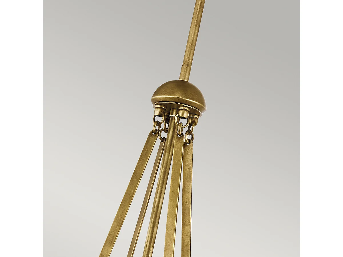 Elstead Aster - 3 licht Globe Deckenanhänger Messing, E14