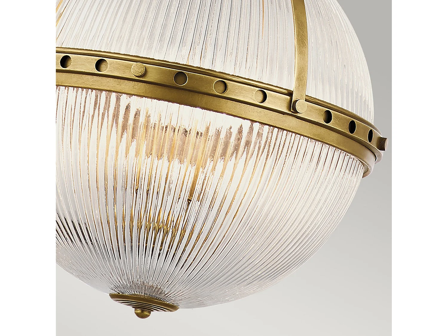 Elstead Aster - 3 licht Globe Deckenanhänger Messing, E14