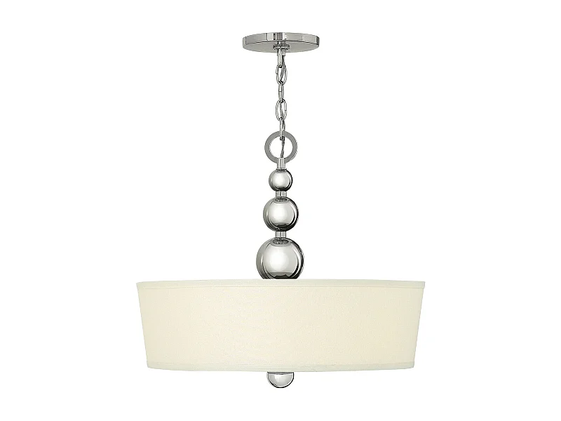 Elstead Zelda - Sospensione a soffitto a 3 luci nichel lucido, attacco E27