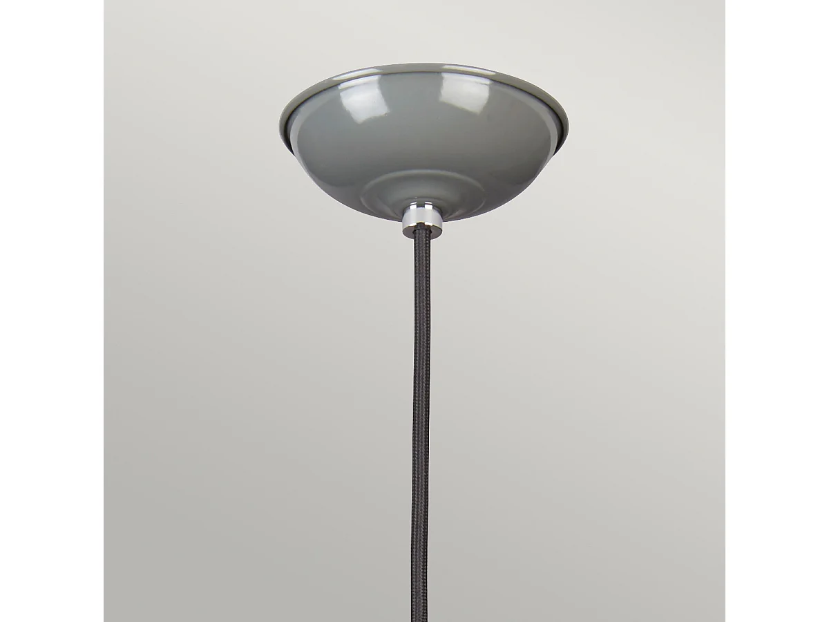 Elstead Franklin - 1 licht Dome Deckenanhänger Grau, E27