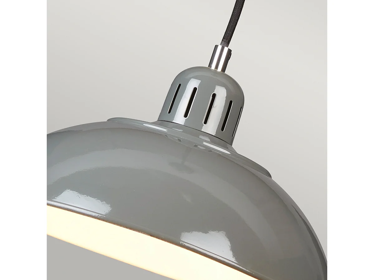 Elstead Franklin - 1 licht Dome Deckenanhänger Grau, E27