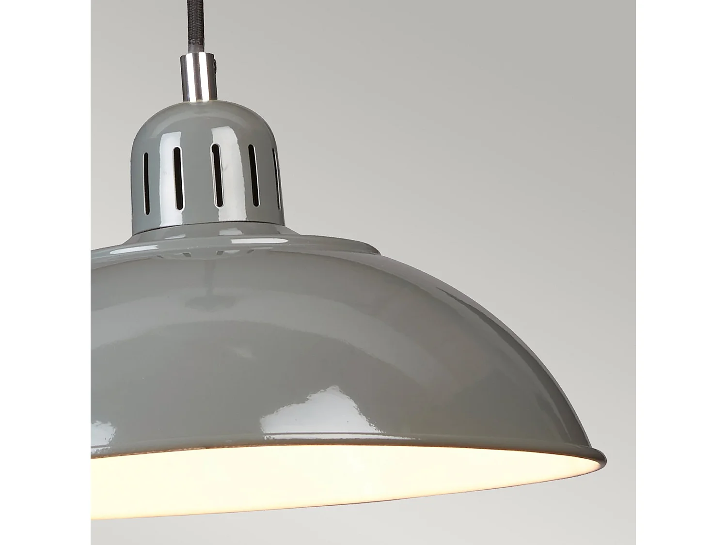 Elstead Franklin - 1 licht Dome Deckenanhänger Grau, E27