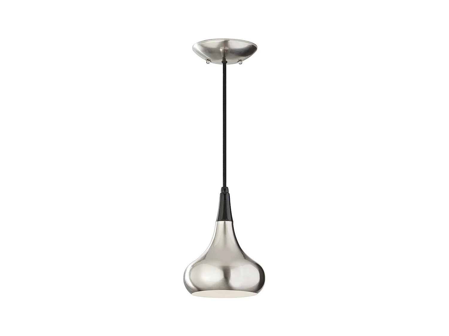 Elstead Beso Suspension de plafond à 1 ampoule en acier brossé, E27