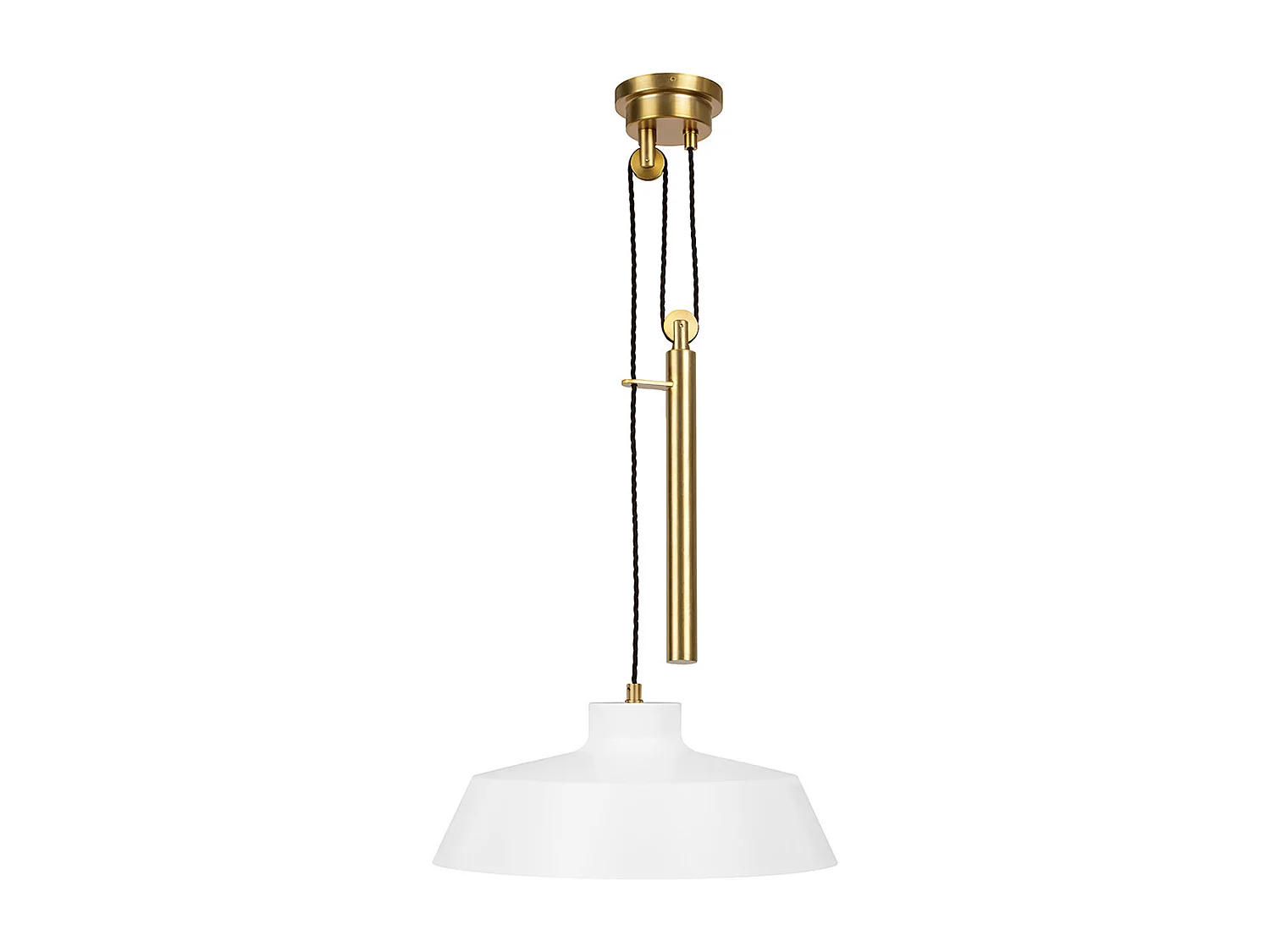 Lampadario Elstead Candor 1 Luce, Bianco Opaco, E27