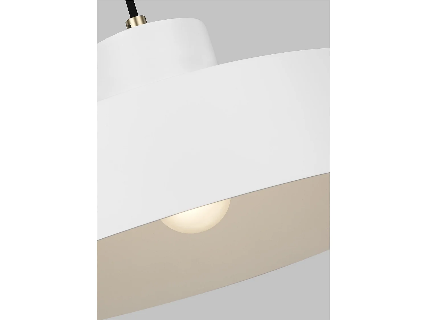 Lampadario Elstead Candor 1 Luce, Bianco Opaco, E27