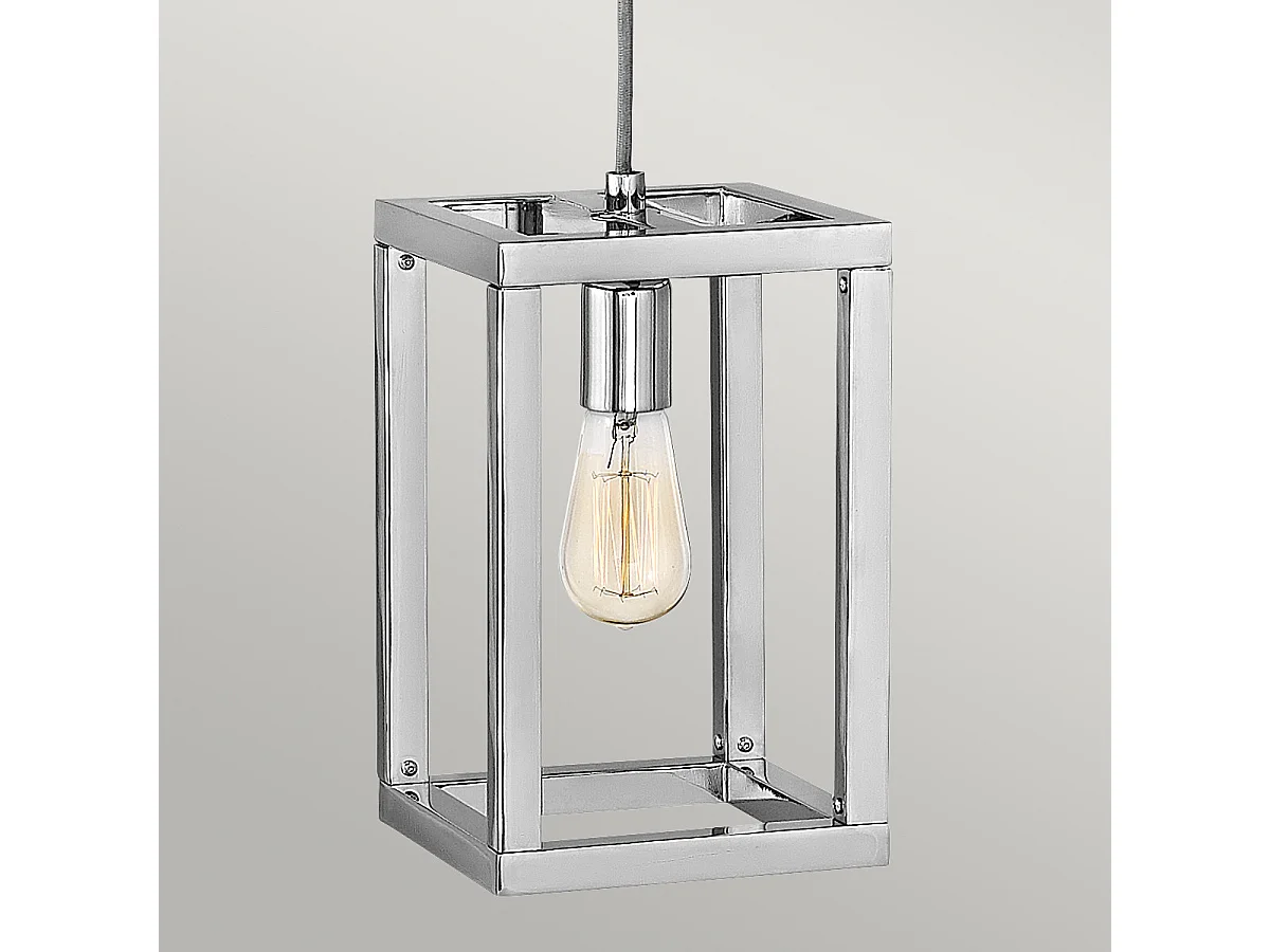Ensemble Hinkley Fredrick Ramond 1-Licht-Anhänger Nickel poliert