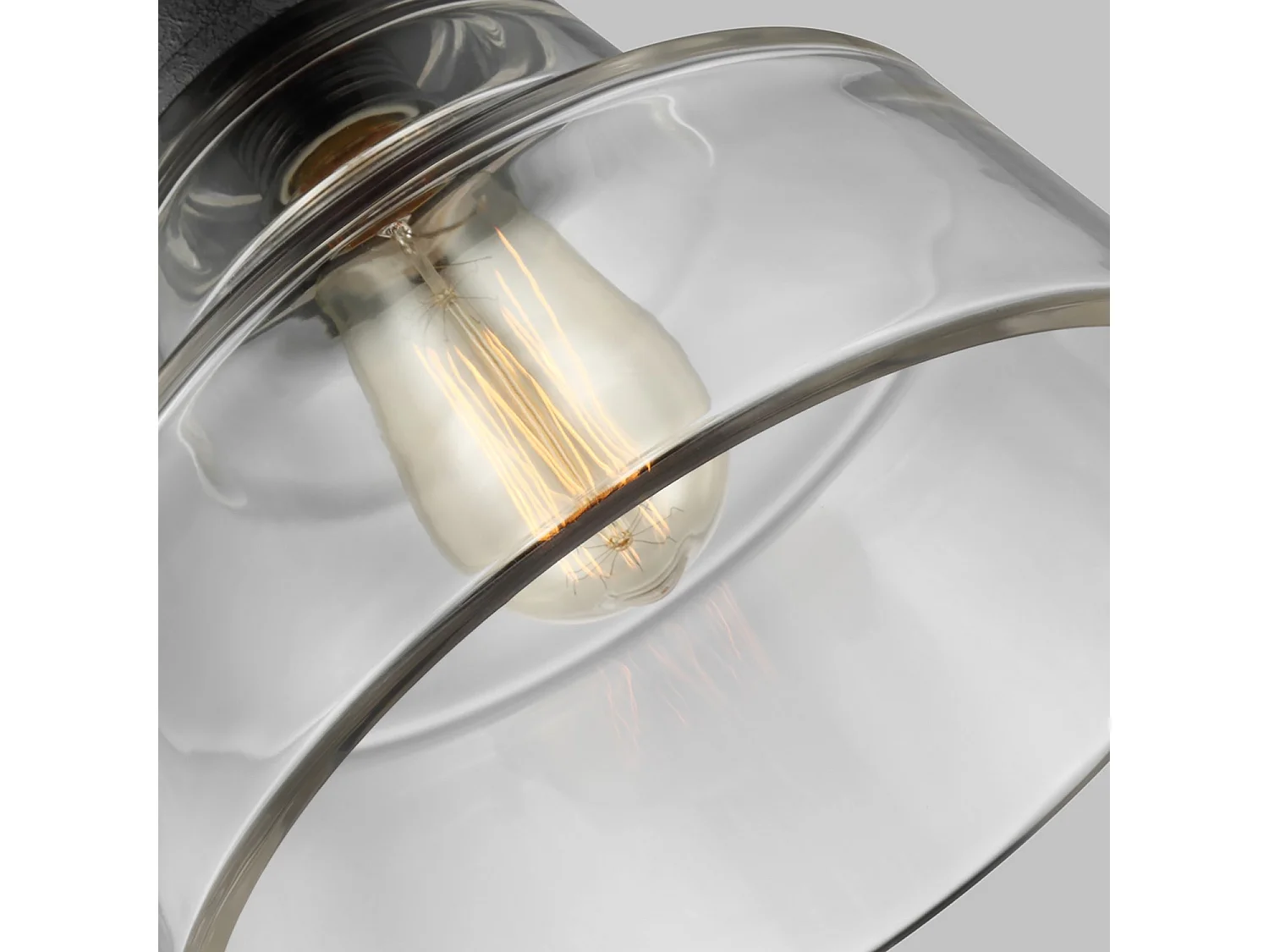 Elstead Baskin - Sospensione a soffitto a 1 luce a cupola in ottone, zinco scuro, E27