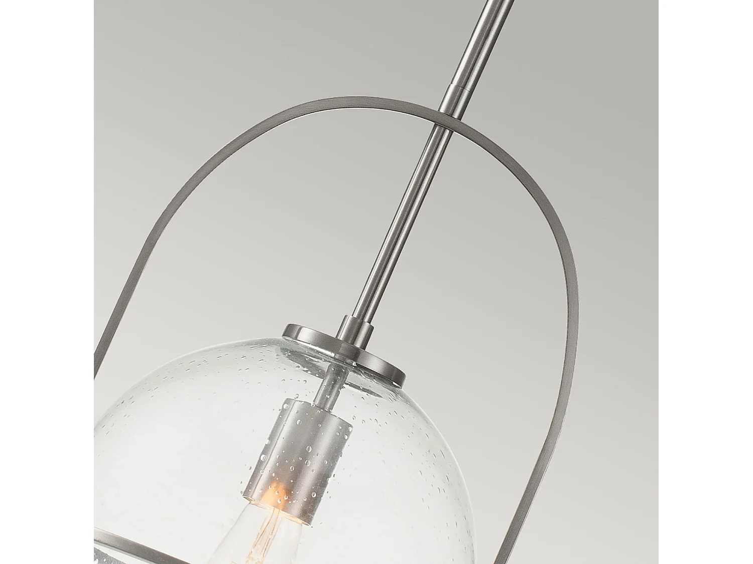 Elstead Hinkley Somerset Globe Suspension Plafonnier Nickel Brossé