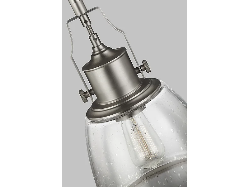 Elstead Hobson - Sospensione a soffitto a cupola media 1 luce nichel satinato, E27