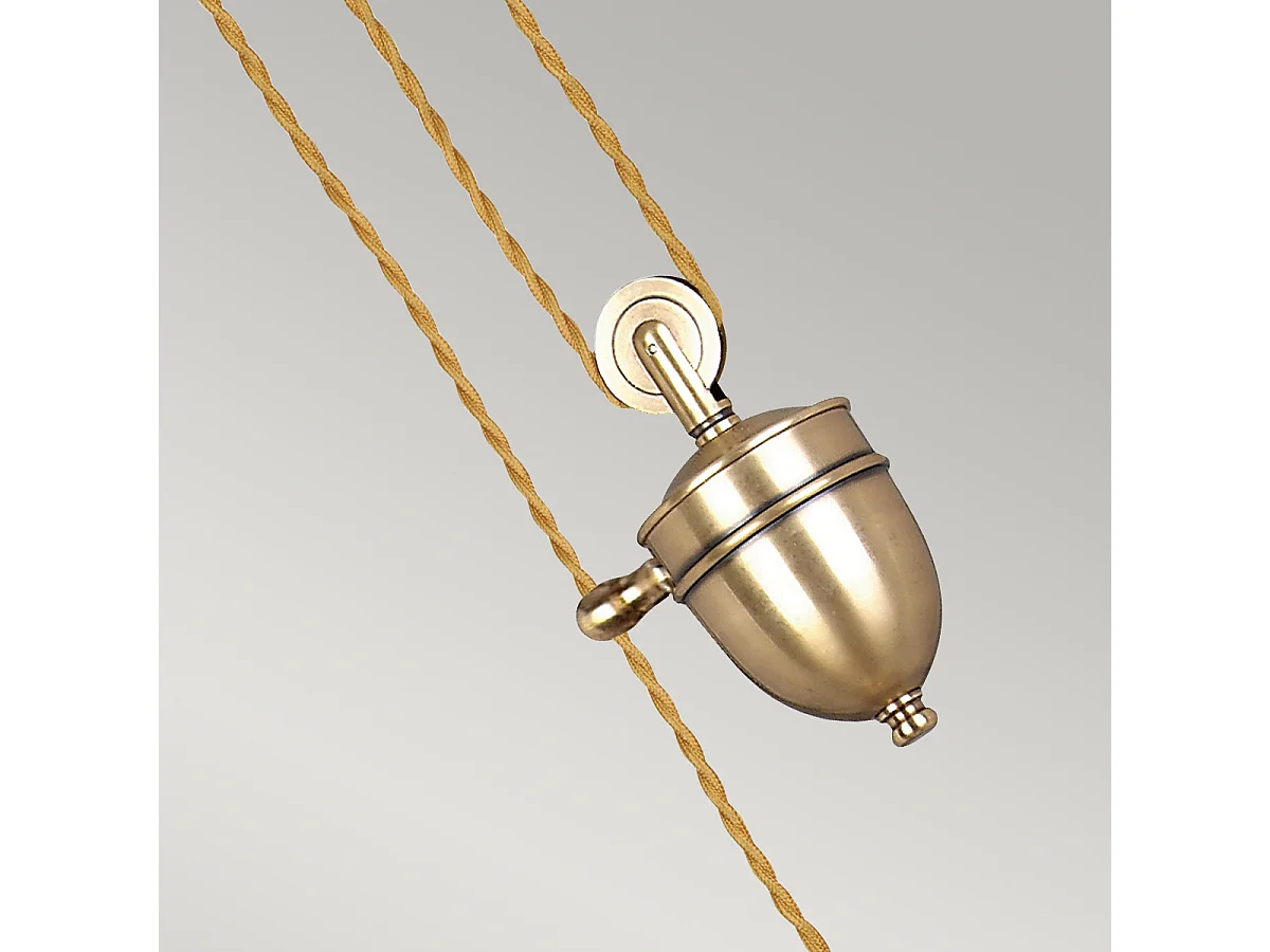 Elstead Provence - 1 licht Dome Deckenanhänger aus Messing, E27