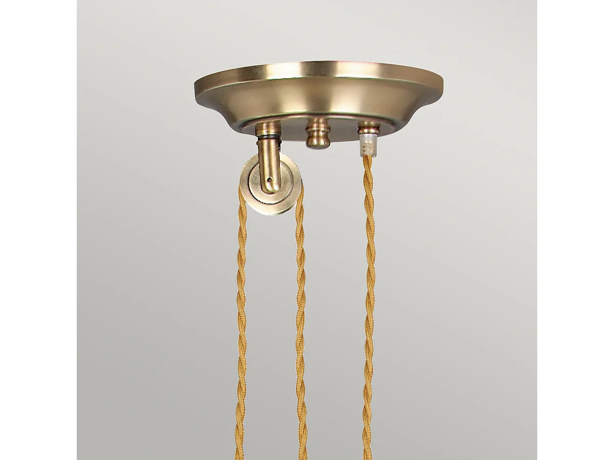 Elstead Provence - 1 licht Dome Deckenanhänger aus Messing, E27