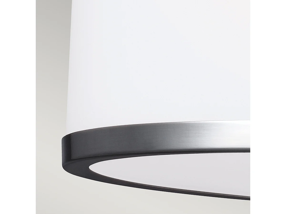 Elstead Prospect Park - Plafoniera a 2 luci semi filo Cromo, Nichel satinato, attacco E27