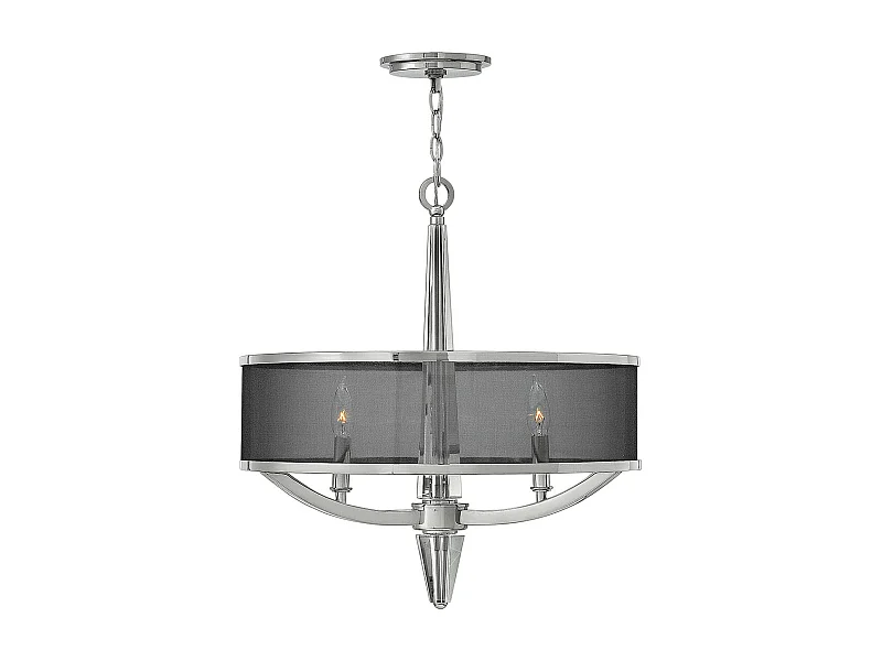 Ascher Hinkley 3 luci a sospensione in nichel lucido