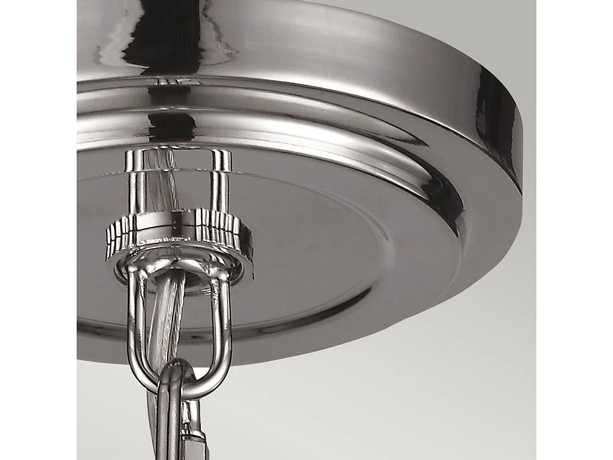 Elstead Tabby - 1 licht Dome Decke Mini Anhänger poliertes Nickel, E27