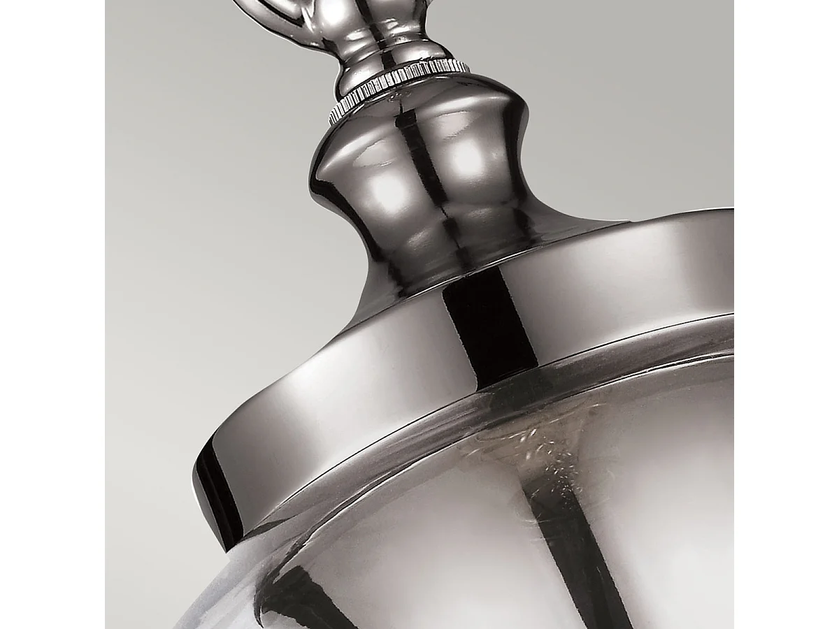 Elstead Tabby - 1 licht Dome Decke Mini Anhänger poliertes Nickel, E27