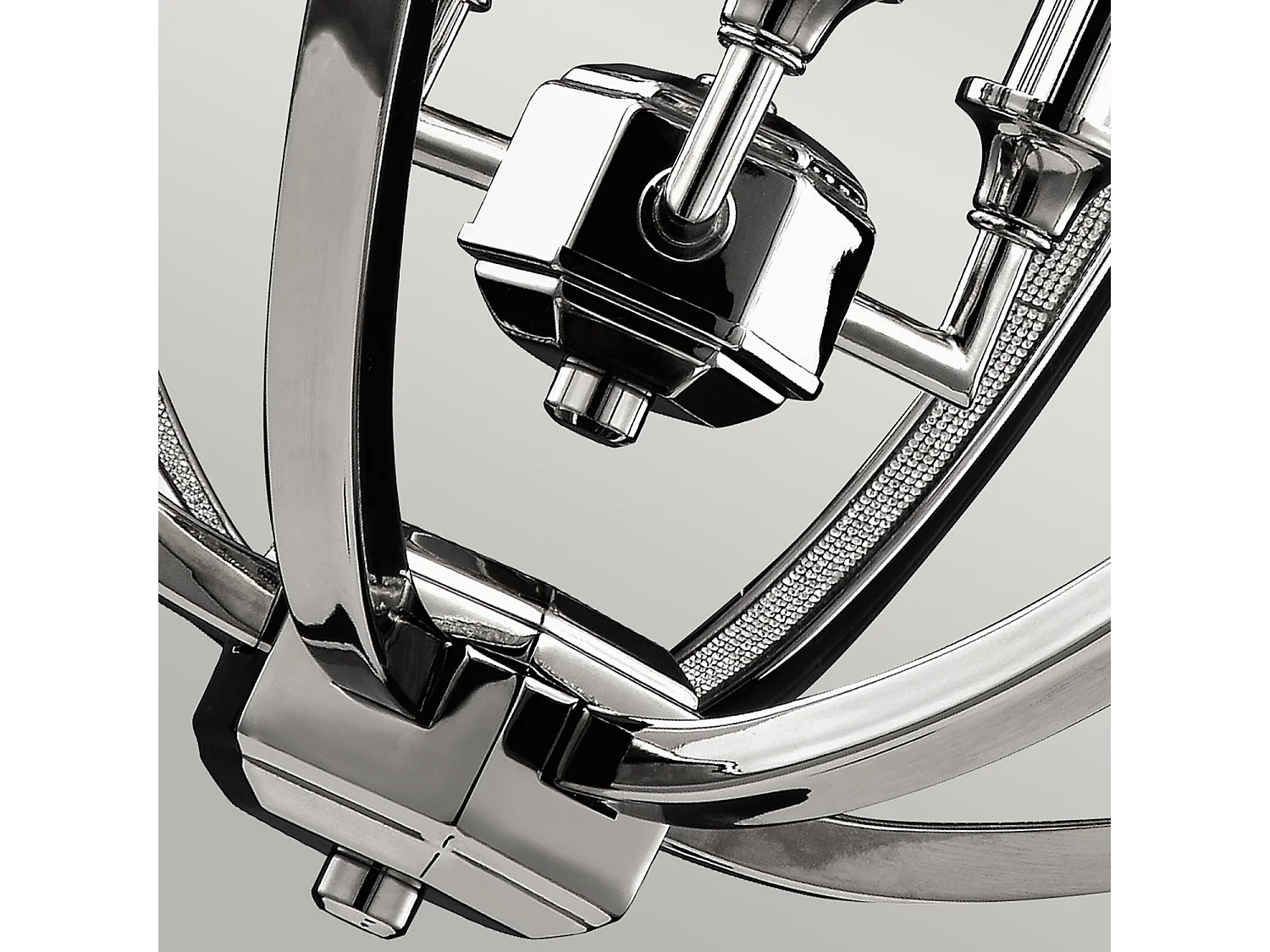 Elstead Corinne - Sospensione a soffitto sferica media a 3 luci nichel lucido, E14