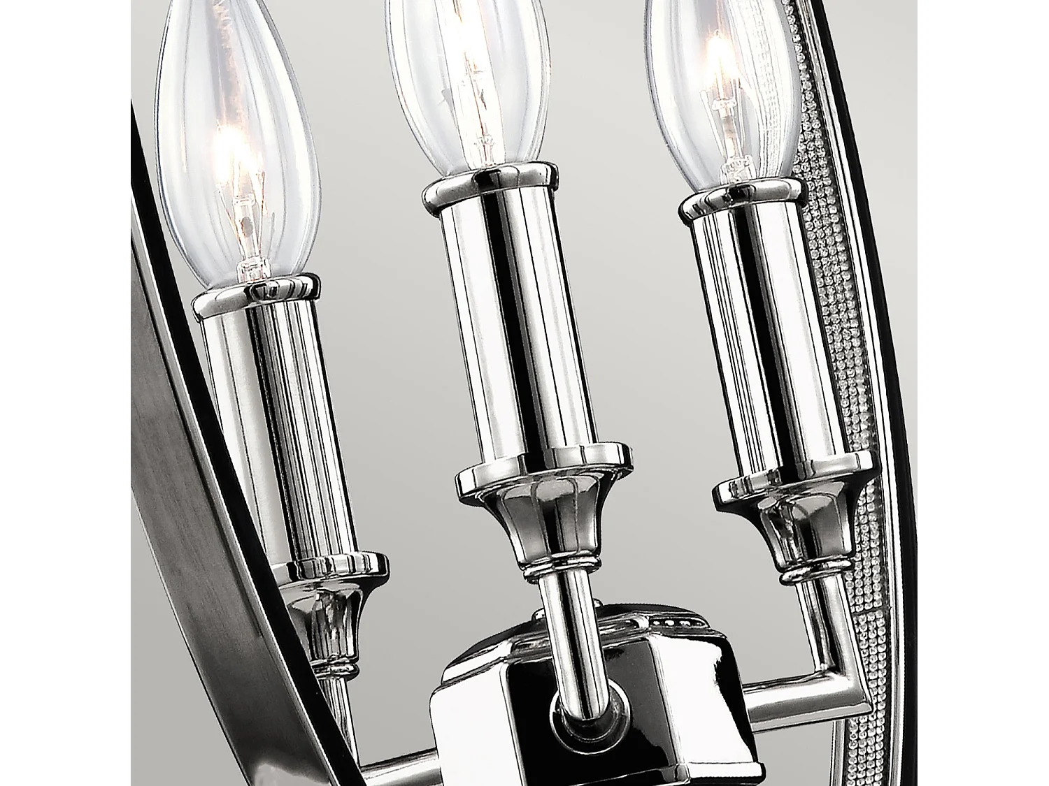 Elstead Corinne - Sospensione a soffitto sferica media a 3 luci nichel lucido, E14