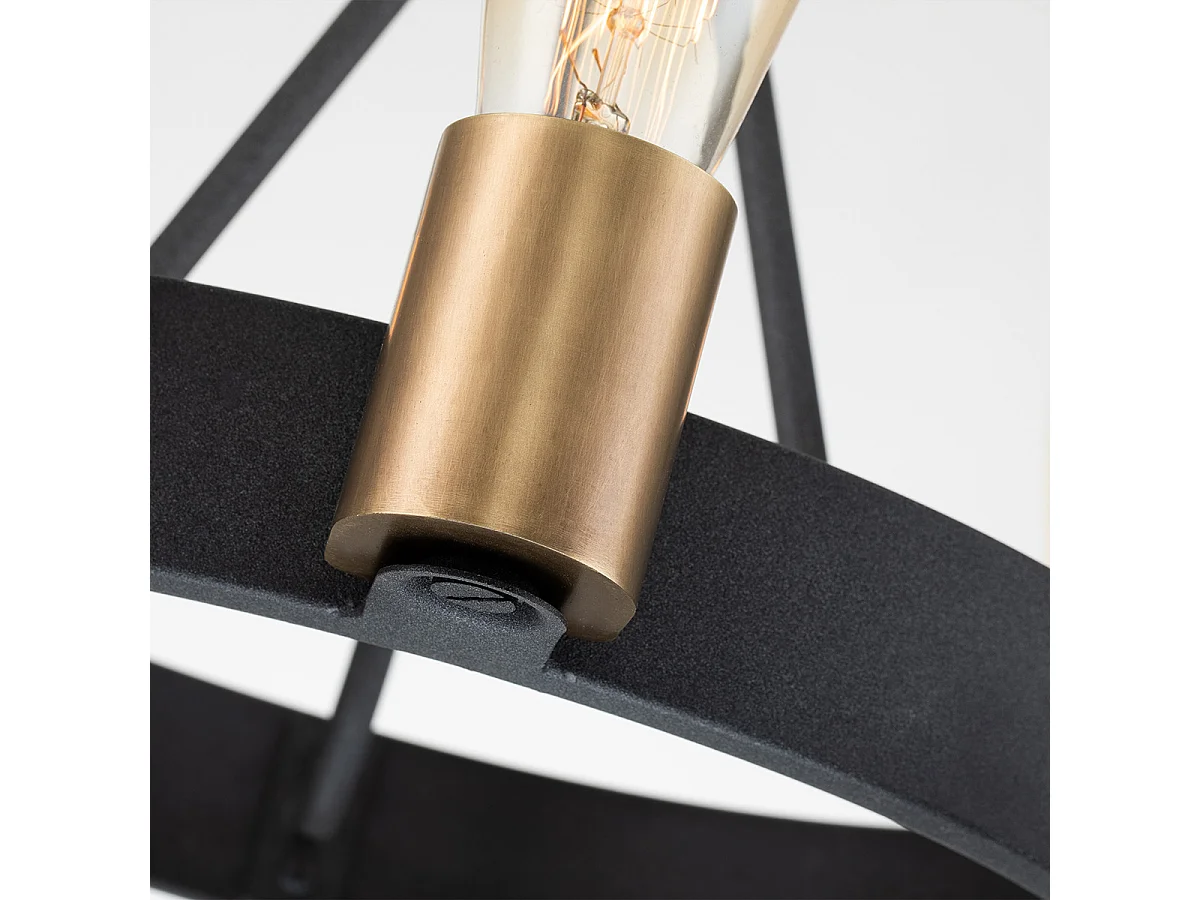 Elstead Hinkley Silas Zylindrische Pendel-Deckenleuchte im Alter von Zink und traditionellem Messing