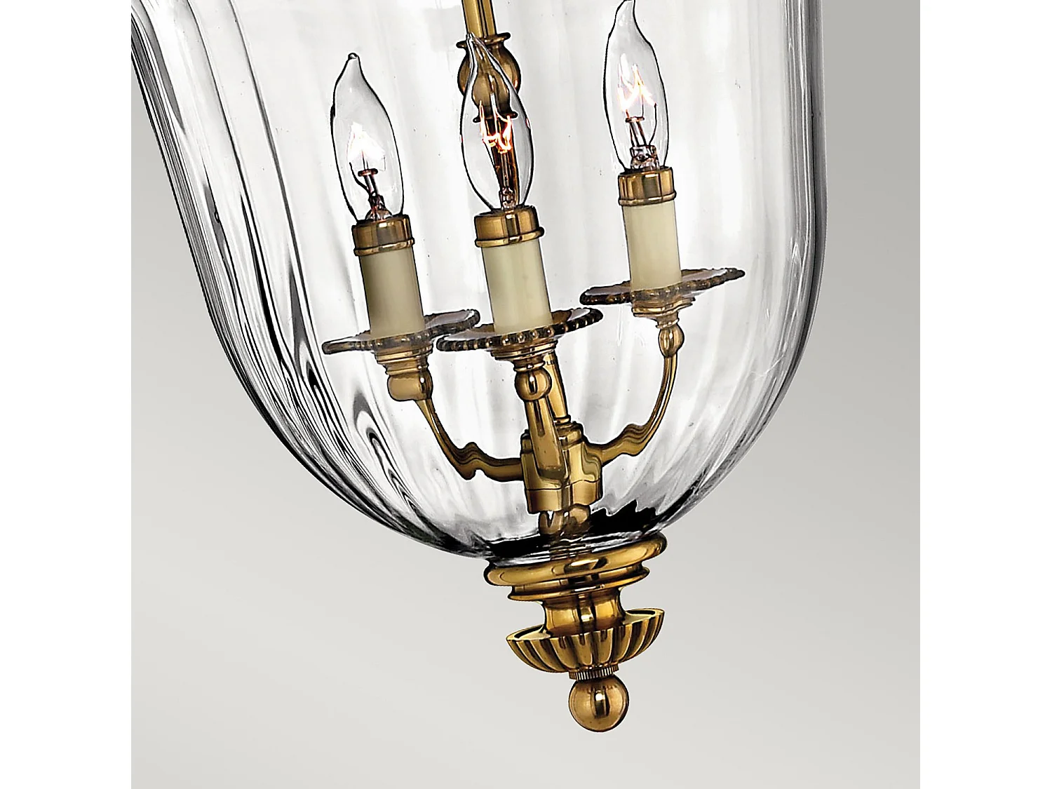 Elstead Cambridge Petit plafonnier à 3 ampoules en laiton poli, E14