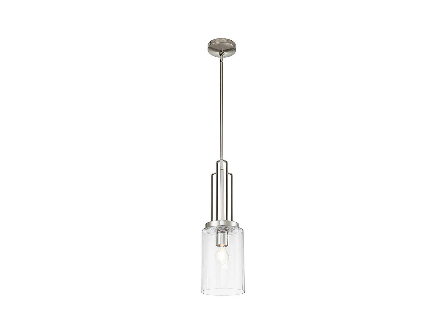 Elstead Kichler Kimrose Plafonnier Dome Suspension Nickel Poli