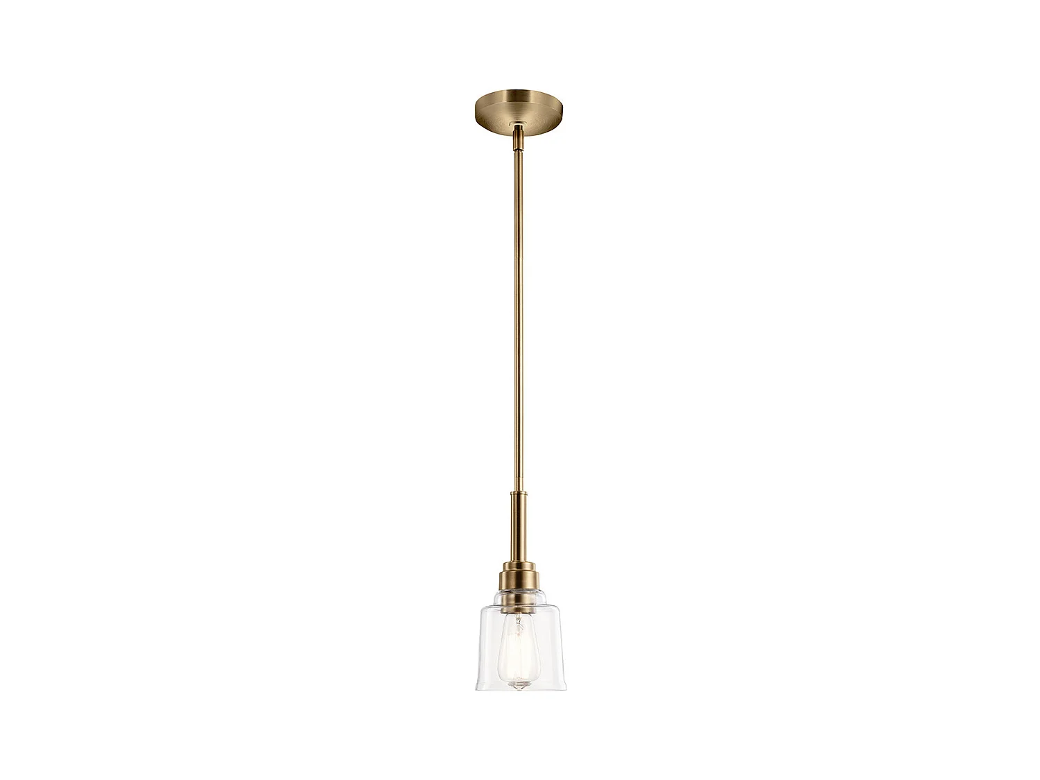 Elstead Kichler Aivian Plafonnier Dome Suspension Laiton Vieilli