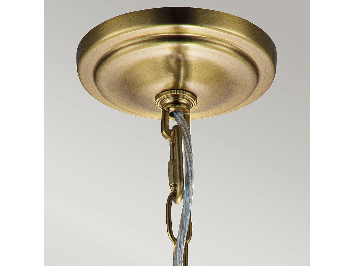 Elstead Feiss Hounslow Dome Suspension Plafonnier Laiton Bruni