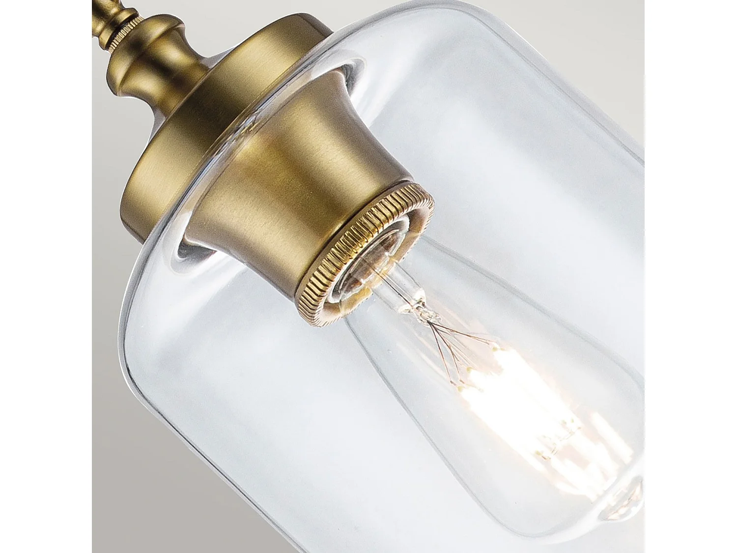 Elstead Feiss Hounslow Dome Suspension Plafonnier Laiton Bruni