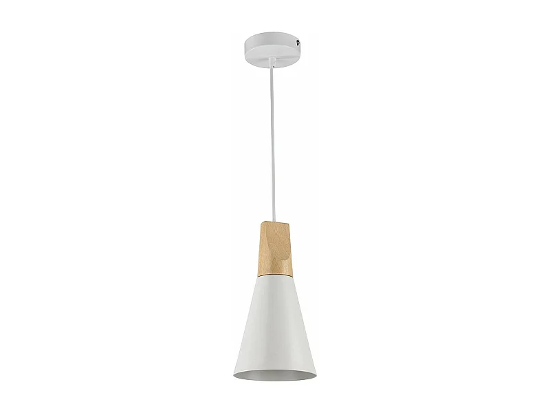 Bicones Lámpara Colgante Techo Dome Blanco, 1 Luz, E27