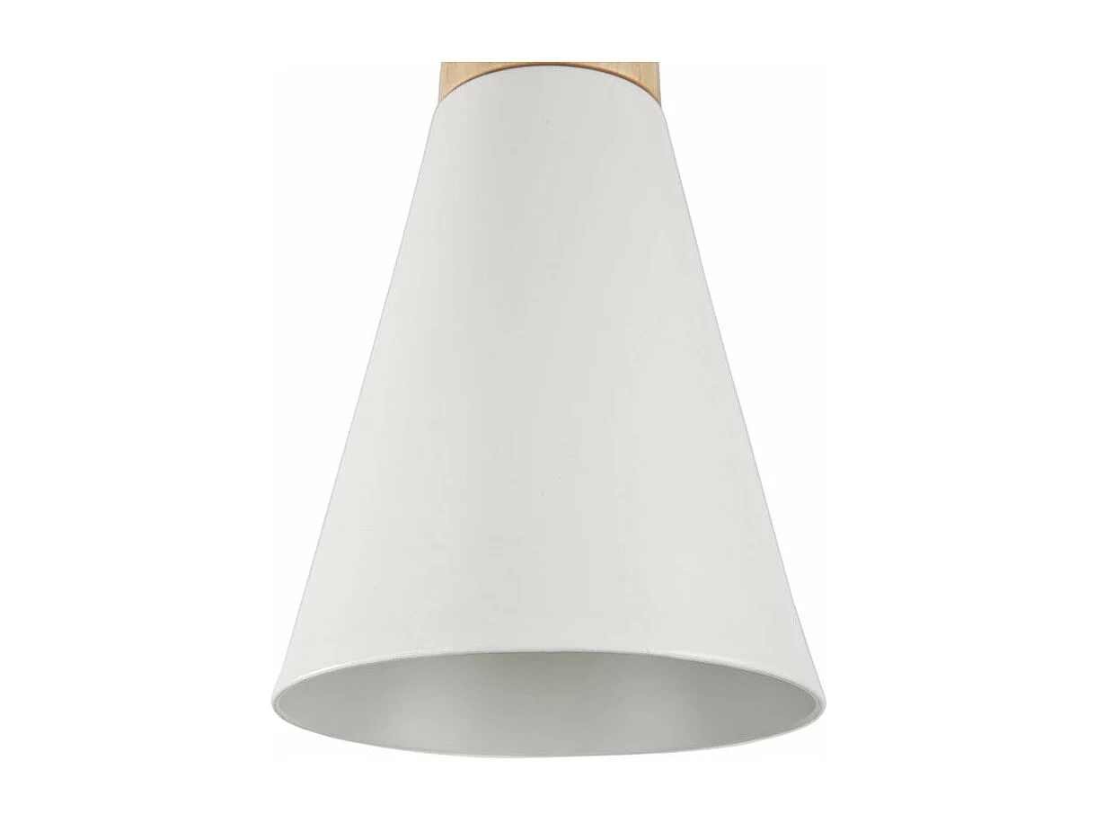 Bicones Lámpara Colgante Techo Dome Blanco, 1 Luz, E27