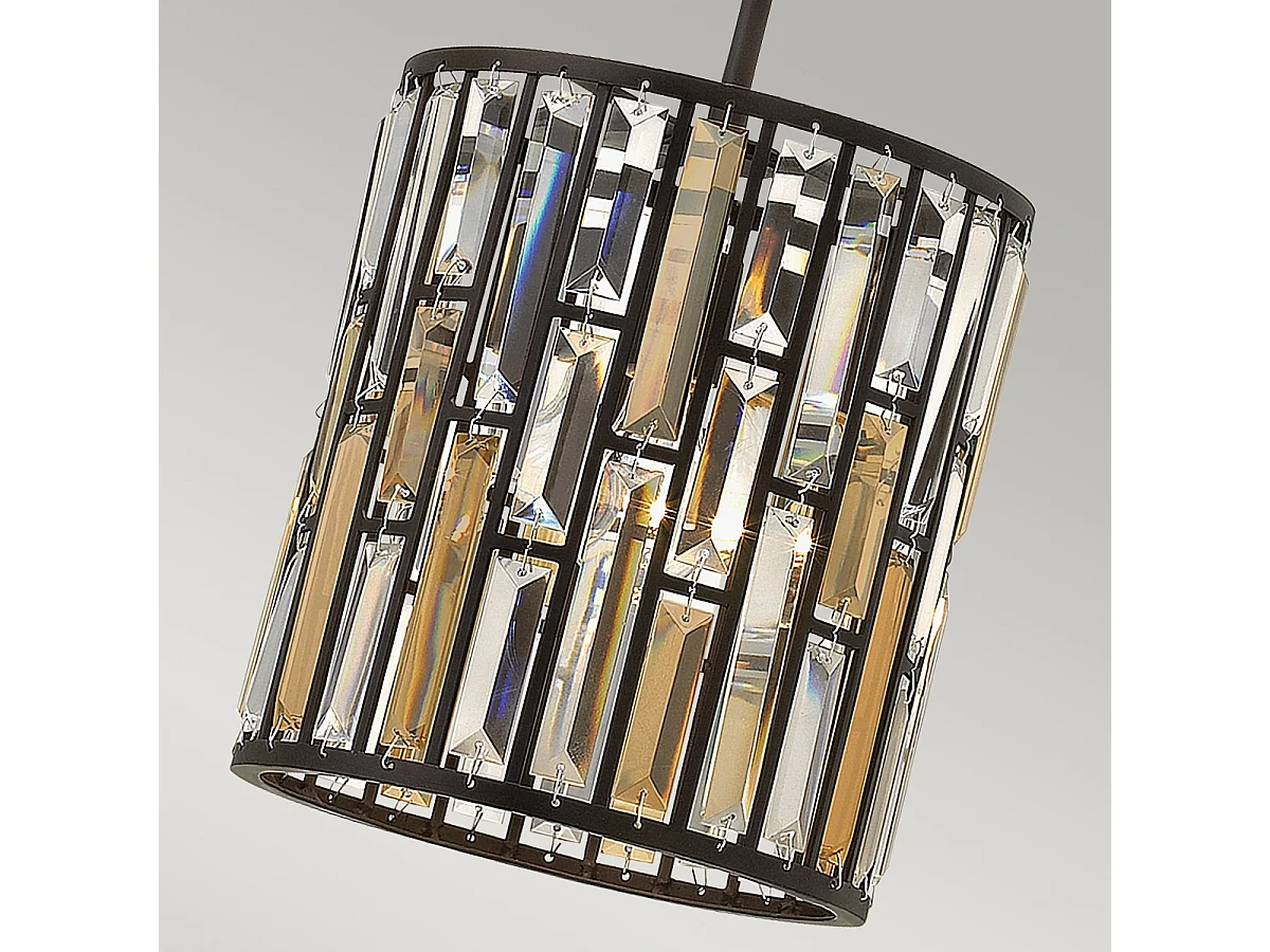 Elstead Gemma - Mini Sospensione 1 Luce Soffitto Bronzo Vintage, E27