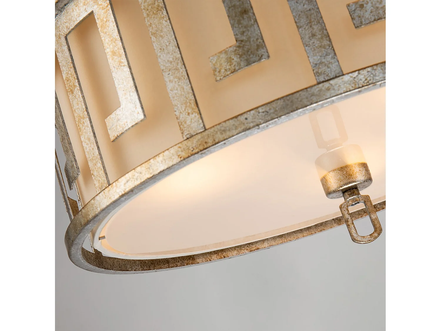 Elstead Lemuria - Pendente Duo-Mount a soffitto rotondo grande a 3 luci oro, E27