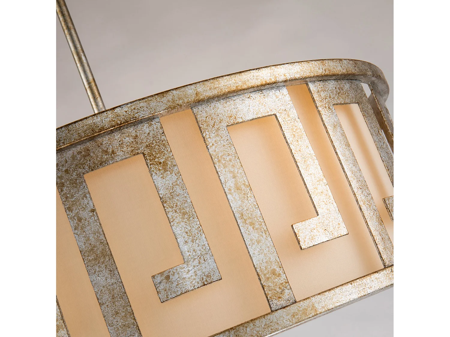 Elstead Lemuria - Pendente Duo-Mount a soffitto rotondo grande a 3 luci oro, E27