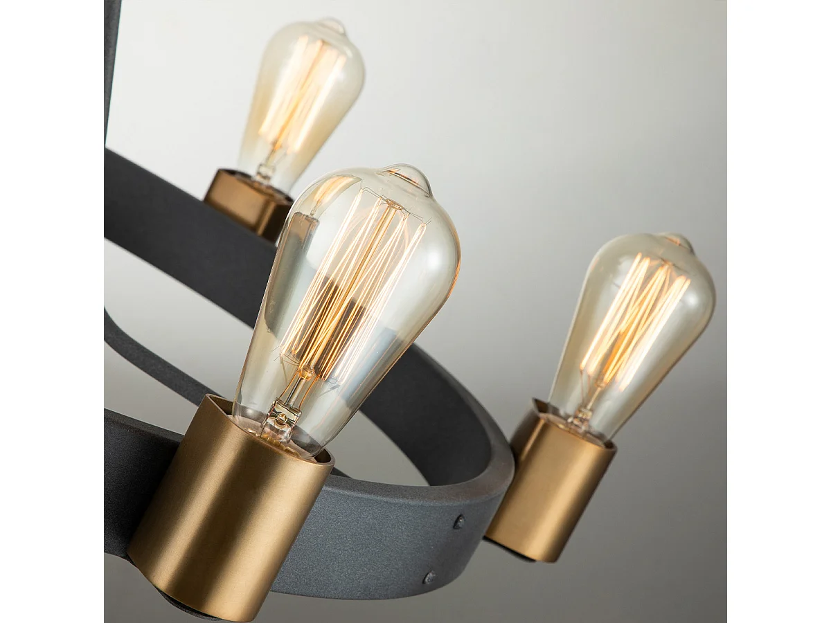 Elstead Hinkley Silas Plafonnier Suspension Cylindrique Zinc Vieilli & Laiton Héritage